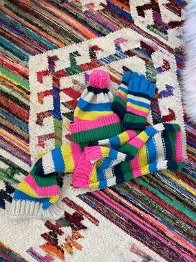 Mini Boden Hat, Scarf, and Gloves Set